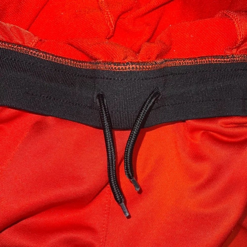 VTG And1 French Terry Shorts Men XL Red Black Mesh Legendary Basketball Athletic